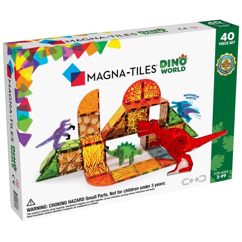 Magna Tiles - Klocki magnetyczne Dino World 40el.