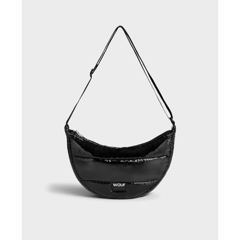 Wouf - Torebka na regulowanym pasku Crossbody Bag, Black Glossy