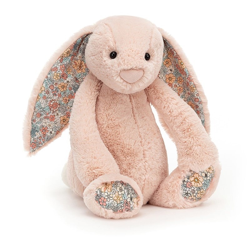 Jellycat - Przytulanka Blossom Królik z uszami w kwiatki 36cm - różowy