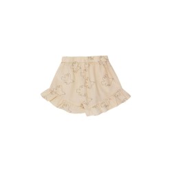 Tinycottons - Bawełniane szorty z falbankami Doves - light cream