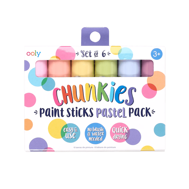 Ooly - Farba w kredce Chunkies Paint Sticks, 6szt. - Pastelowe