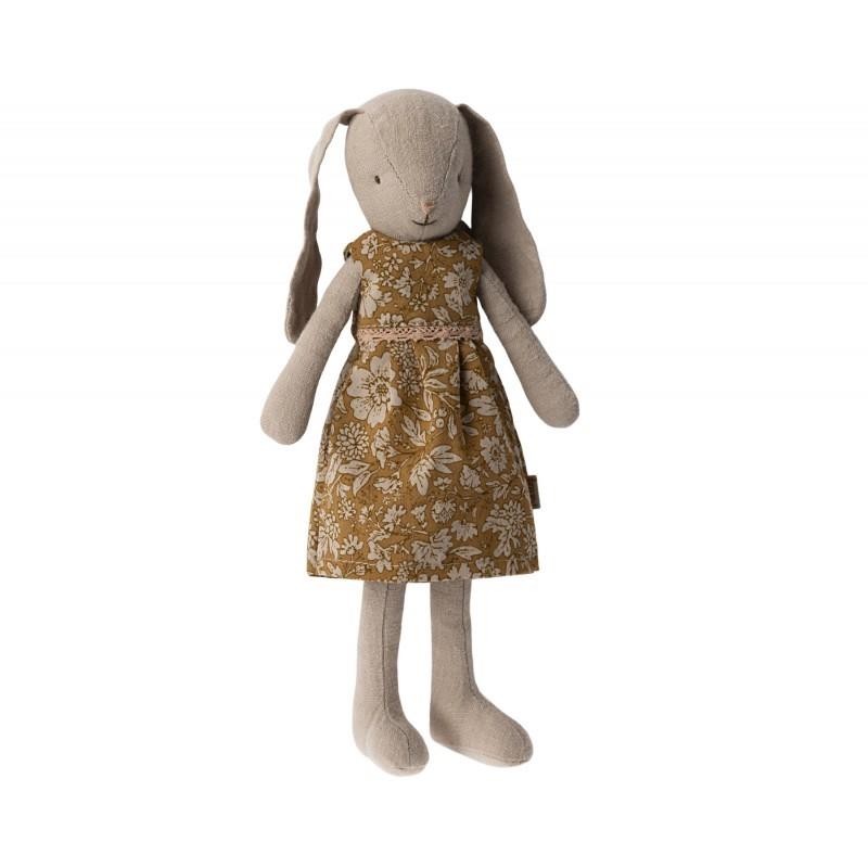 Maileg - Króliczek Classic Bunny, size 2 - w sukience w kwiatki