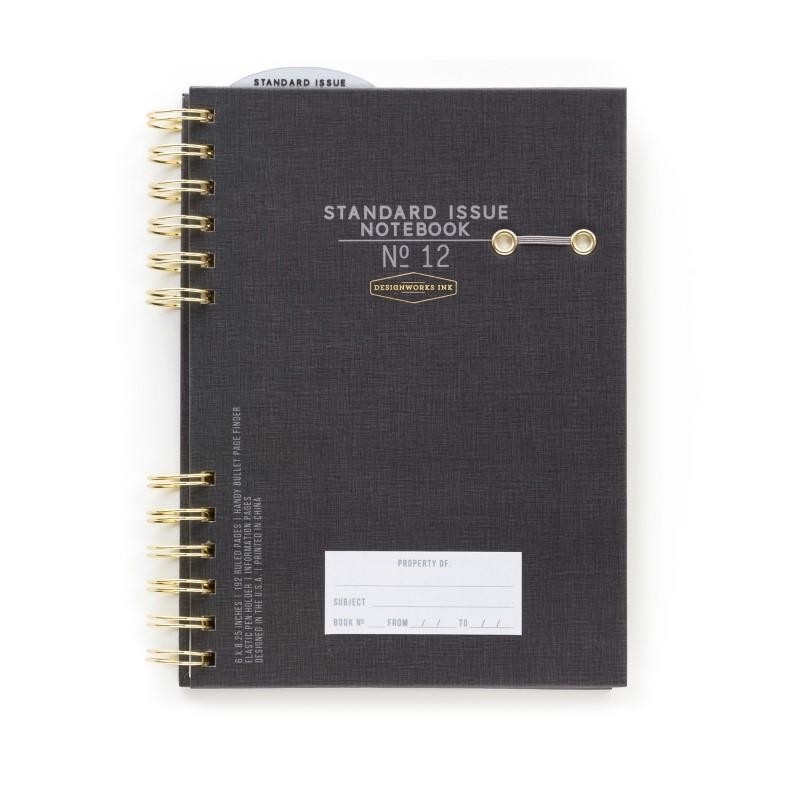 DesignWorks Ink - Notatnik „Standard Issue No.12” - Black