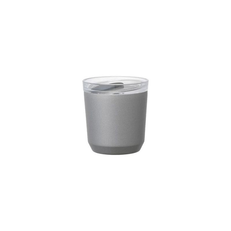 Kinto - Kubek termiczny z zatyczką To Go Tumbler 240ml, silver