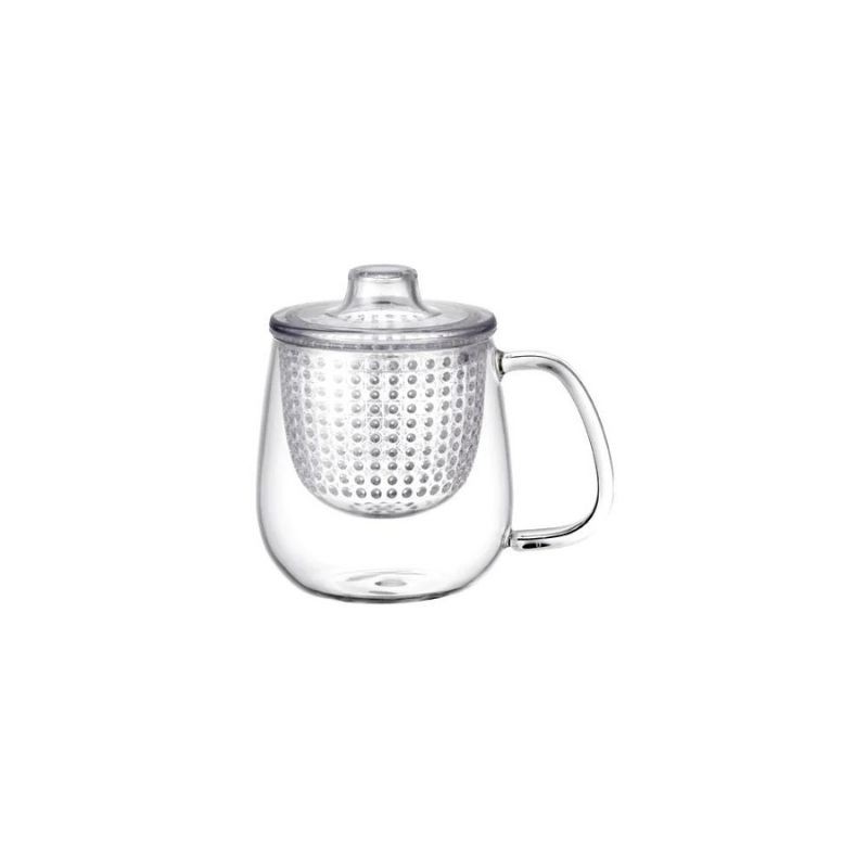 Kinto - Szklany kubek do herbaty z zaparzaczem Unimug 450ml, clear