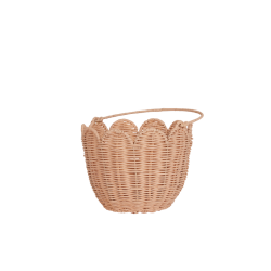 Olli Ella - Koszyk rattanowy Tulip Carry Basket, seashell pink