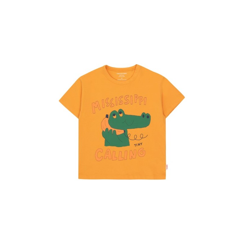 Tinycottons - Bawełniany t-shirt dziecięcy Mississippi - orange