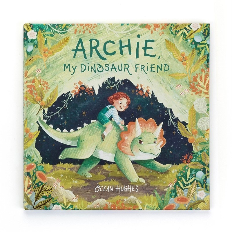 Jellycat - Książeczka dla dzieci "Archie, My Dinosaur Friend"