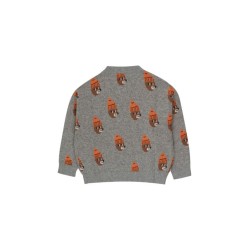 Tinycottons - Sweter dziecięcy Bears - medium grey melange