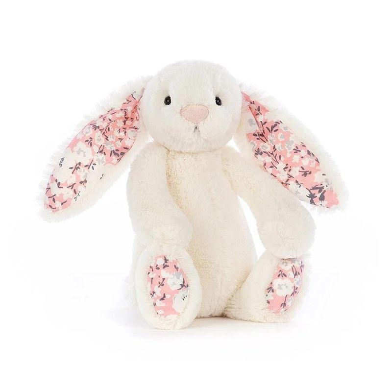 Jellycat - Przytulanka Blossom Królik z uszami w kwiatki 18cm - kremowy