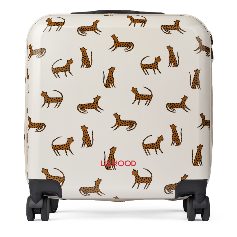 Liewood - Mała walizka kabinowa dla dzieci Hollie Hardcase Suitcase - Leopard/Sandy