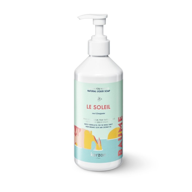 Kerzon - Perfumowane mydło w płynie 500 ml - Le Soleil, coconut & frangipani