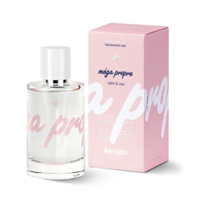 Kerzon - Perfumowana mgiełka do ciała i tkanin 100 ml - Méga Propre, cedar & rose