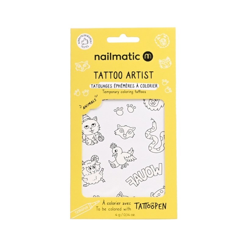 Nailmatic - Szablony do tatuaży 12szt. - Animals