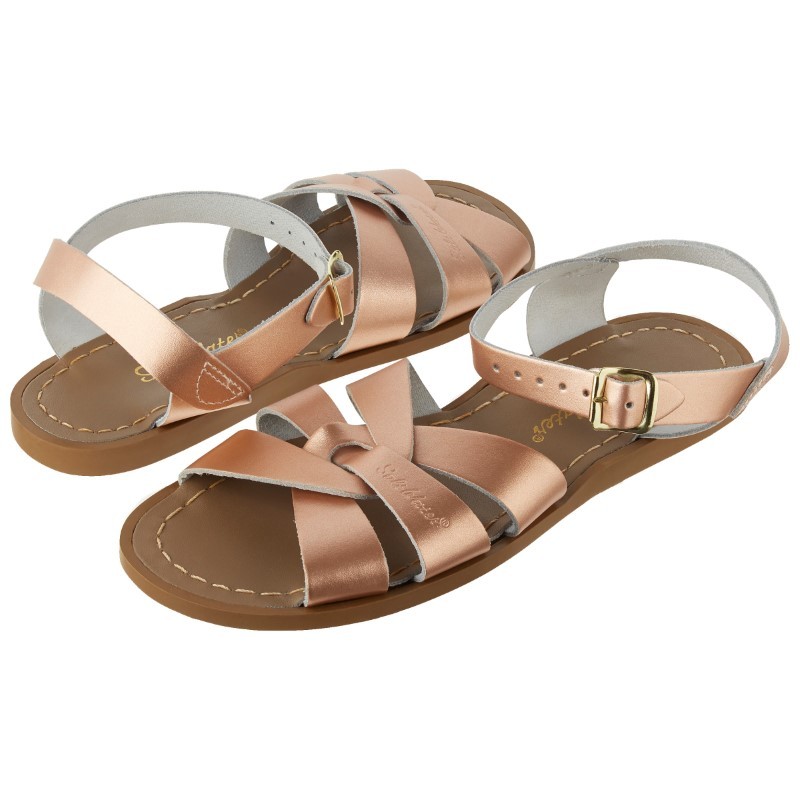 Salt-Water Sandals - Sandały z wodoodpornej skóry dla kobiet Original Adult - rose gold