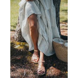 Salt-Water Sandals - Sandały z wodoodpornej skóry dla kobiet Swimmer Adult - rose gold