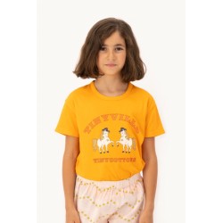 Tinycottons - Bawełniany t-shirt dziecięcy Tinyville - marigold