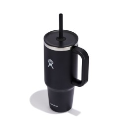 Hydro Flask - Kubek termiczny ze słomką All Around Travel Tumbler 1,18l - czarny