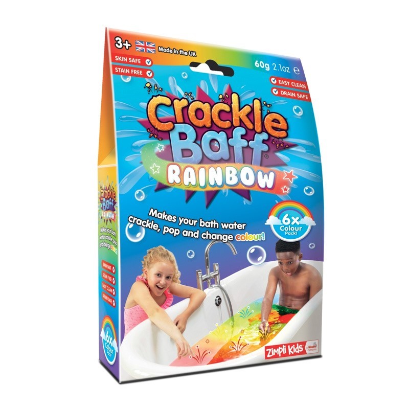 Zimpli Kids - Strzelający proszek do kąpieli Crackle Baff Colours 6 użyć 3 kolory 3+