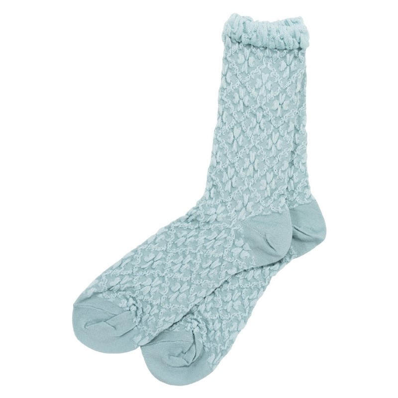 Pico Copenhagen - Skarpety damskie z motywem koniczynek Clover Sock - light blue