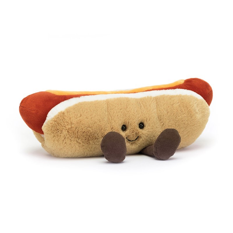 Jellycat - Przytulanka Wesoły Hot Dog 11cm