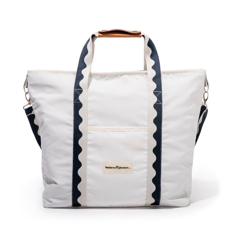 Business & Pleasure Co. - Torba termoizolacyjna The Premium Cooler Tote Bag 26l, rivie white