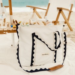 Business & Pleasure Co. - Torba termoizolacyjna The Premium Cooler Tote Bag 26l, rivie white