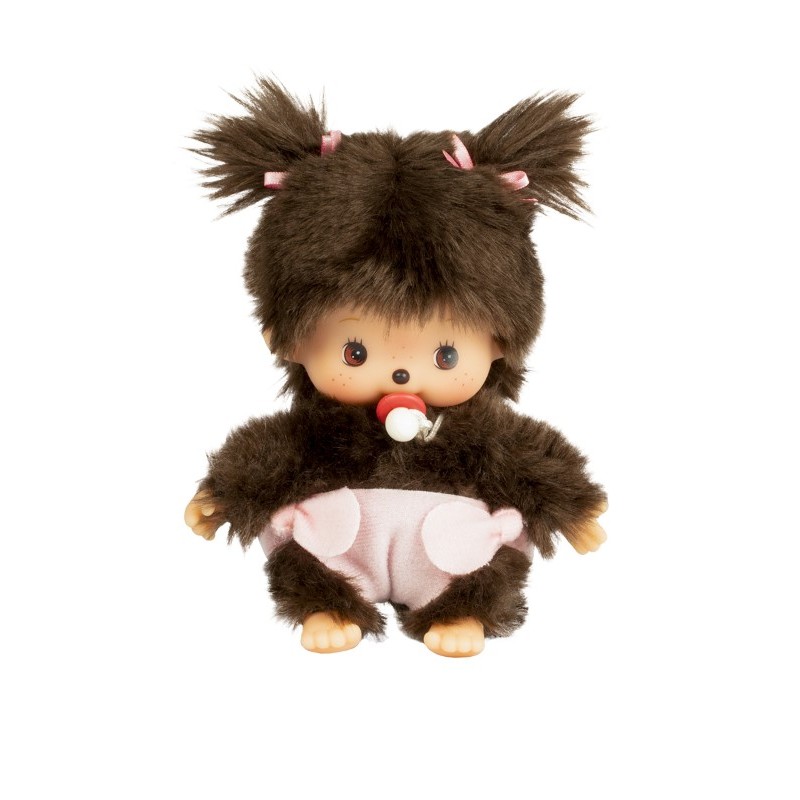 Monchhichi - Pluszowa małpka Bebichhichi 15cm, Classic dziewczynka