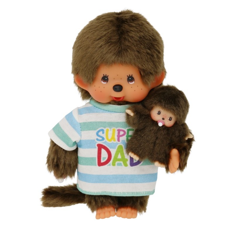 Monchhichi - Pluszowa małpka 20cm, Super Tata