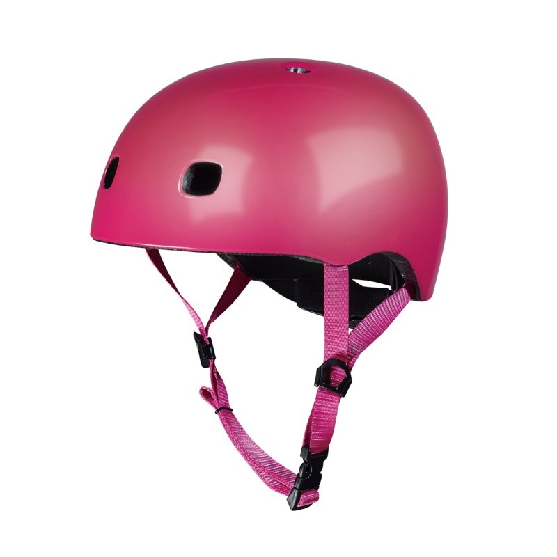 Micro - Kask dziecięcy S (48-53cm) - malinowy