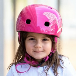 Micro - Kask dziecięcy S (48-53cm) - malinowy