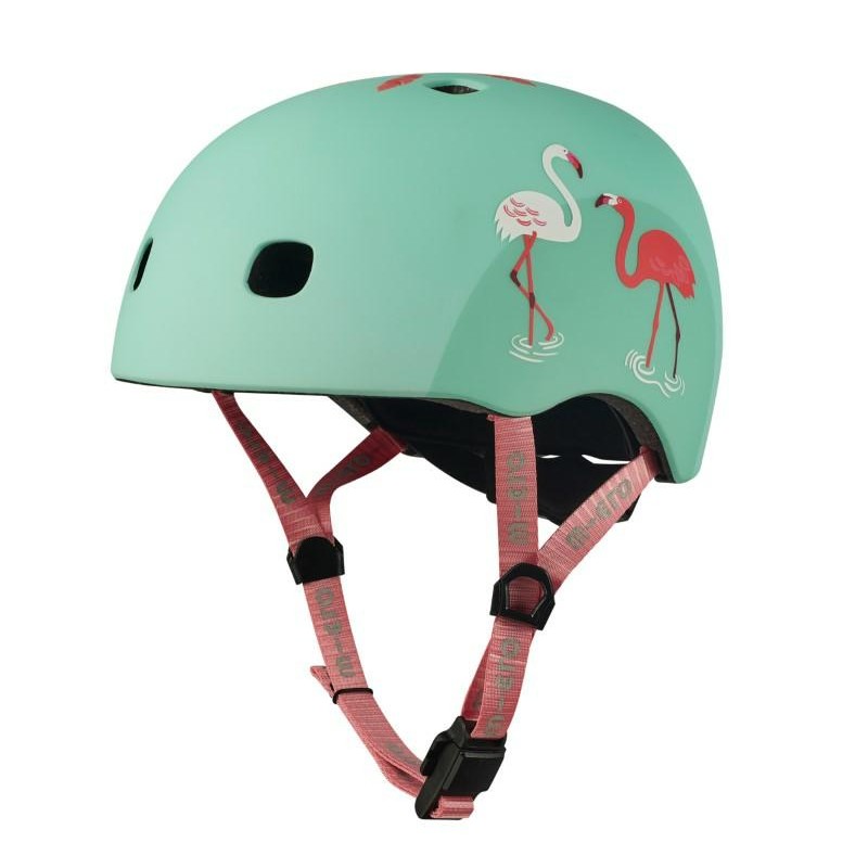 Micro - Kask dziecięcy S (48-53cm) - flamingi