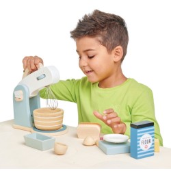 Tender Leaf Toys - Drewniany mikser z zestawem do pieczenia, Mini Chef