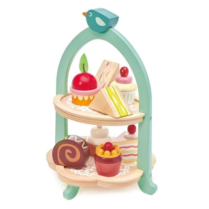 Tender Leaf Toys - Drewniana patera z przekąskami, Mini Chef