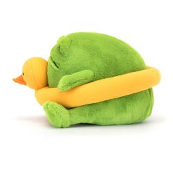 Jellycat - Przytulanka Deszczowa żaba Ricky z kaczuszką do pływania 18cm