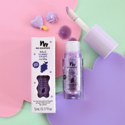 No Nasties - Naturalny błyszczyk do ust dla dzieci, Gummy Grape - Pastel Purple