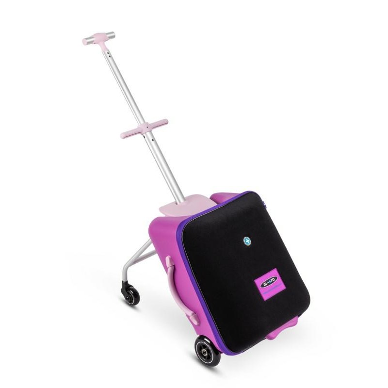 Micro - Wielofunkcyjna walizka-wózek podróżny Luggage Eazy - różowy