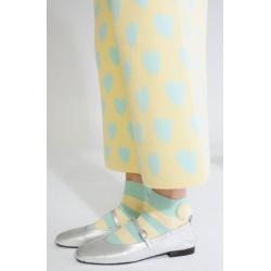 Soxy & More - Damskie spodnie dzianinowe typu culotte, yellow