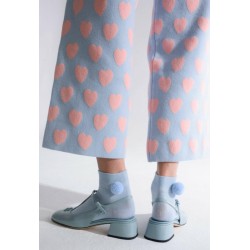 Soxy & More - Damskie spodnie dzianinowe typu culotte, blue