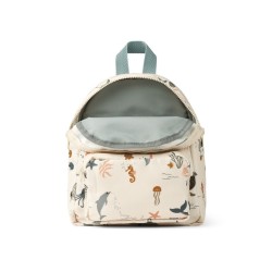 Liewood - Mały plecak dziecięcy Allan Backpack - Sea creature/Sandy