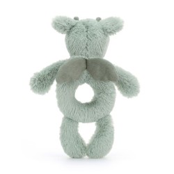 Jellycat - Smok Grzechotka Miętowo-Szara 18 cm