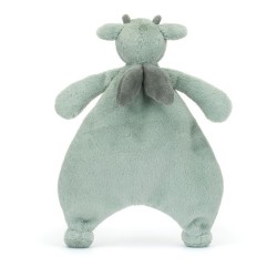 Jellycat - Smok Szmatka Przytulanka Miętowo-Szara 27 cm