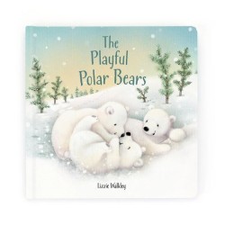 Jellycat - „The Playful Polar Bears Book” Książeczka dla Dzieci