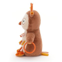 Jellycat - Sowa Grzechotka w Kolorze Kakao 20 cm