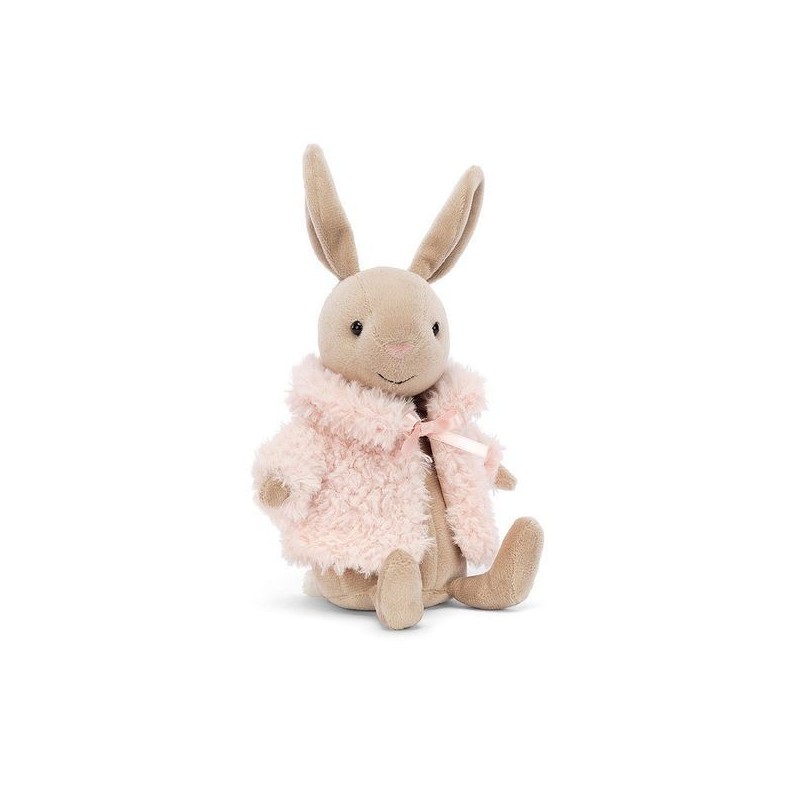 Jellycat - Króliczek w Różowym Kożuszku 17 cm