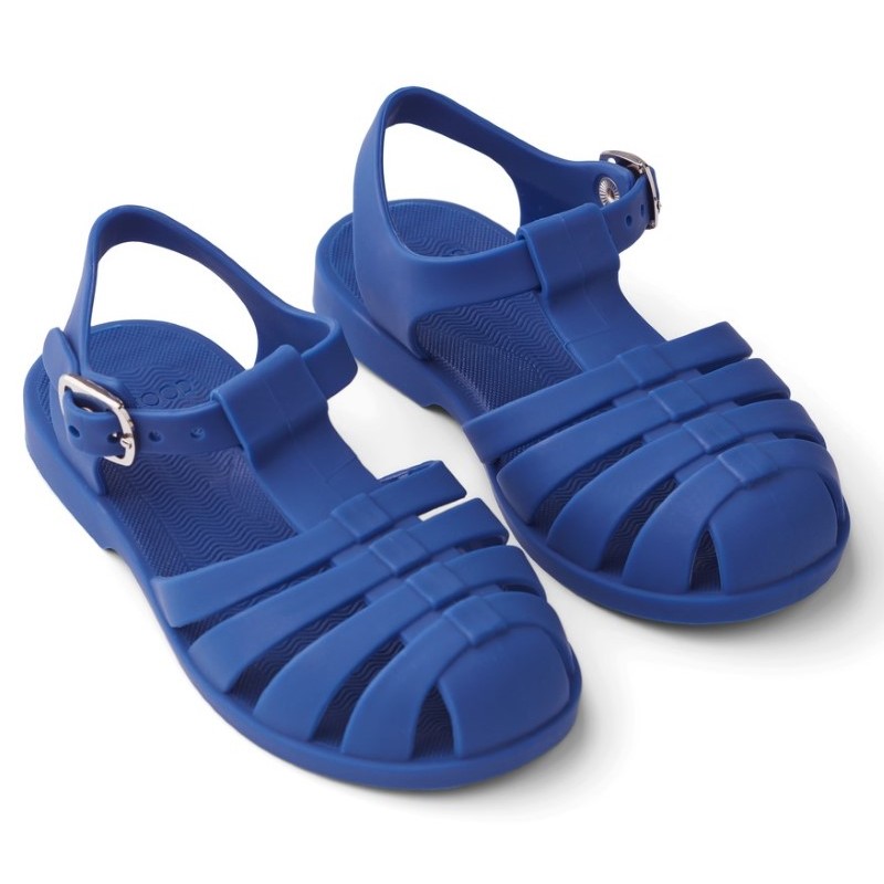 Liewood - Elastyczne sandały dziecięce odporne na wodę Bre Sandals - Surf blue