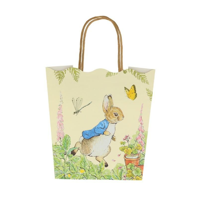 Meri Meri - Torebki upominkowe 8szt. - Wielkanoc, Peter Rabbit™ In The Garden