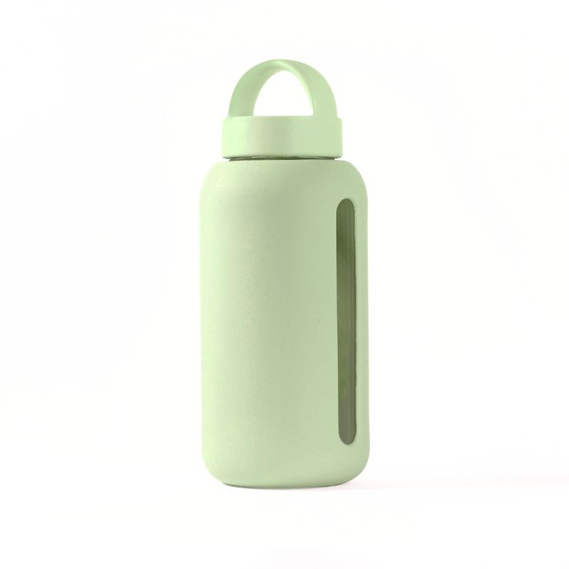 Bink - Szklana butelka do monitorowania dziennego nawodnienia Day Bottle 800ml - matcha