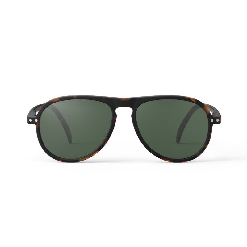 Izipizi - Okulary przeciwsłoneczne Sun Adult I Tortoise Green Lenses