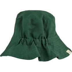 Liewood - Kapelusz lniano-bawełniany Bucket Hat Delta - Garden green